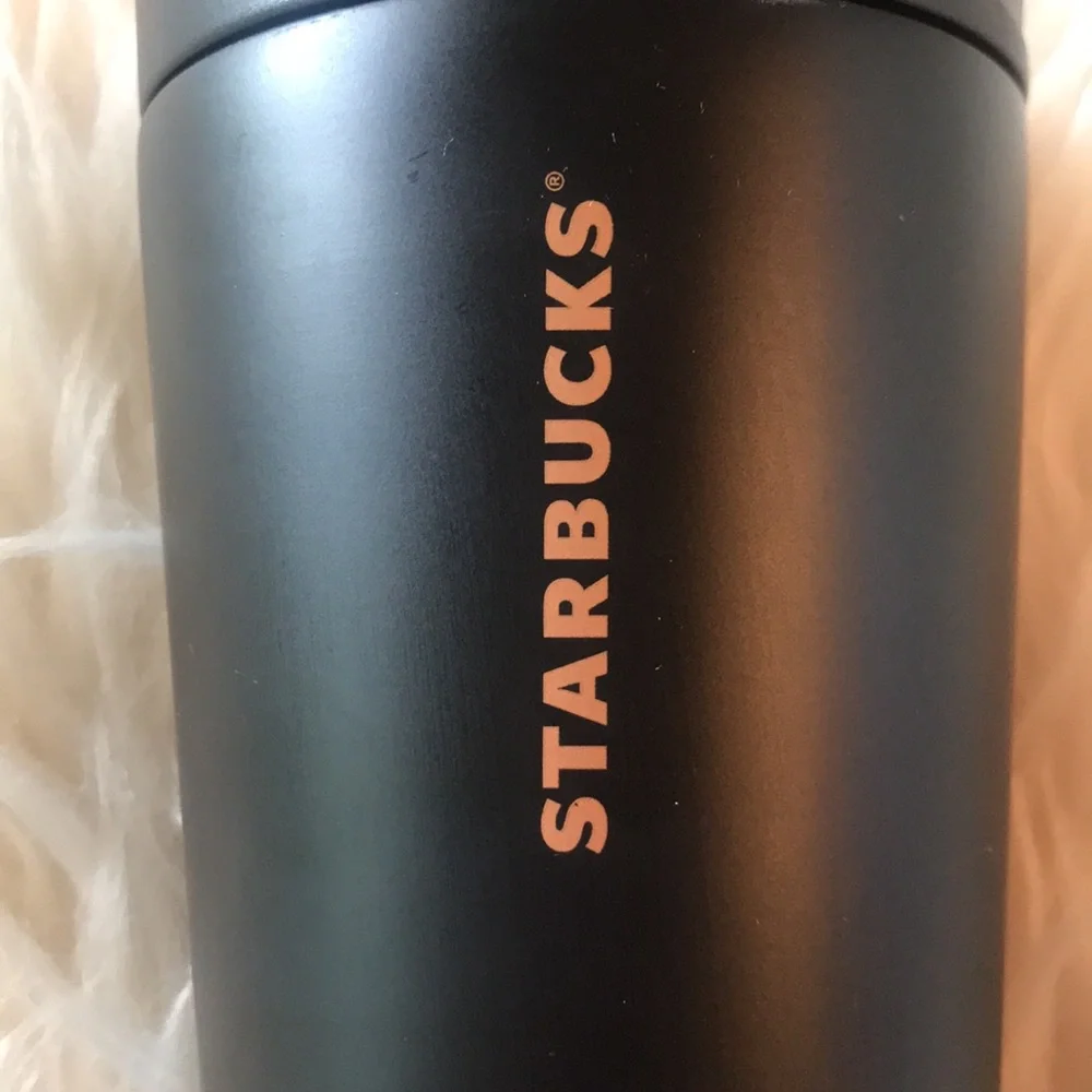 Starbucks Stainless Steel Matte Black Gold Siren